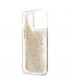 Guess 4G Big Liquid Glitter case for iPhone 13 Pro Max 6.7" - gold