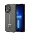 Guess Saffiano Triangle Logo case for iPhone 13 Pro Max 6.7" - silver