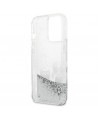 Karl Lagerfeld Liquid Glitter Karl&Choupette case for iPhone 13 Pro / 13 6.1" - silver