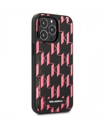 Karl Lagerfeld Monogram Plaque iPhone 13 Pro / 13 6.1" Case - Pink