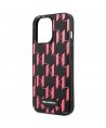 Karl Lagerfeld Monogram Plaque iPhone 13 Pro / 13 6.1" Case - Pink