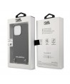 Karl Lagerfeld Monogram Plaque Case for iPhone 13 Pro / 13 6.1" - Blackx