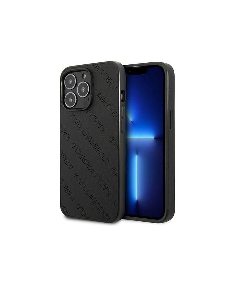 Karl Lagerfeld Perforated Allover Case for iPhone 13 Pro / 13 6.1" - Black