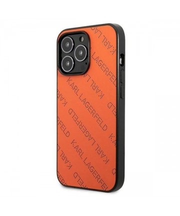 Karl Lagerfeld Perforated Allover Case for iPhone 13 Pro / 13 6.1" - Orange