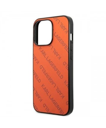 Karl Lagerfeld Perforated Allover Case for iPhone 13 Pro / 13 6.1" - Orange