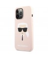 Karl Lagerfeld Silicone Karl`s Head Case for iPhone 13 Pro / 13 6.1" - Light Pink
