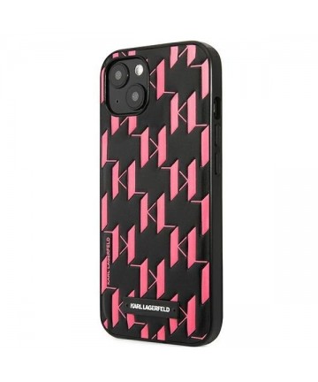 Karl Lagerfeld Monogram Plaque Case for iPhone 13 / 14 / 15 6.1" - Pink