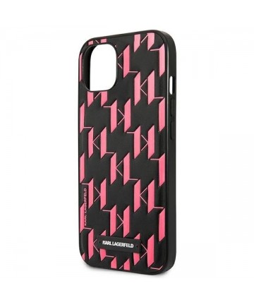 Karl Lagerfeld Monogram Plaque Case for iPhone 13 / 14 / 15 6.1" - Pink