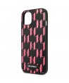 Karl Lagerfeld Monogram Plaque Case for iPhone 13 / 14 / 15 6.1" - Pink