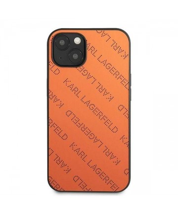 Karl Lagerfeld Perforated Allover Case for iPhone 13 / 14 / 15 6.1" - Orange