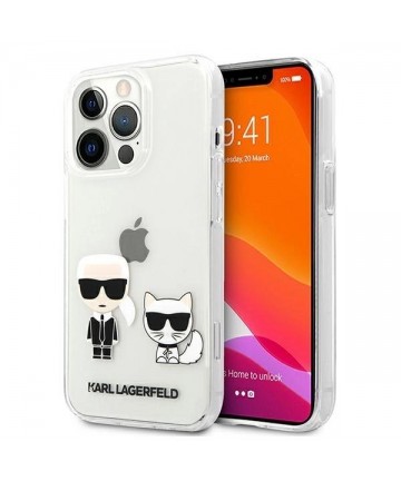 Karl Lagerfeld Karl & Choupette Case for iPhone 13 Pro Max 6.7" - Transparent