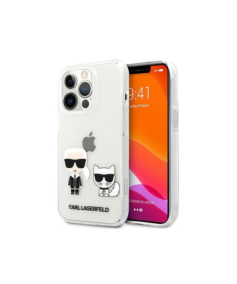 Karl Lagerfeld Karl & Choupette Case for iPhone 13 Pro Max 6.7" - Transparent