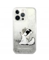 Karl Lagerfeld Liquid Glitter Choupette Fun case for iPhone 13 Pro Max 6.7" - silver