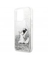 Karl Lagerfeld Liquid Glitter Choupette Fun case for iPhone 13 Pro Max 6.7" - silver