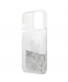 Karl Lagerfeld Liquid Glitter Choupette Fun case for iPhone 13 Pro Max 6.7" - silver