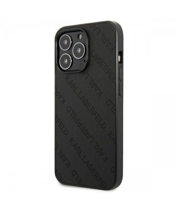 Karl Lagerfeld Perforated Allover iPhone 13 Pro Max 6.7" Case - Black