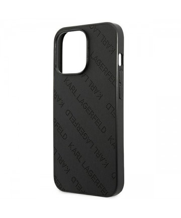 Karl Lagerfeld Perforated Allover iPhone 13 Pro Max 6.7" Case - Black