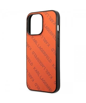 Karl Lagerfeld Perforated Allover iPhone 13 Pro Max 6.7" Case - Orange