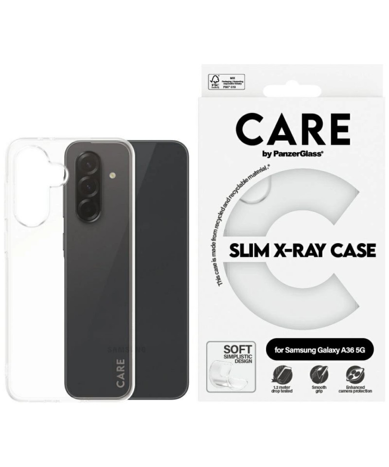 CARE by PanzerGlass Fashion X-Ray Case for Samsung Galaxy A36 5G - Transparent