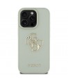 Guess Grained Big 4G Logo Small Classic Logo case for iPhone 16 Pro Max - green