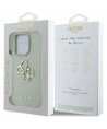 Guess Grained Big 4G Logo Small Classic Logo case for iPhone 16 Pro Max - green