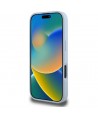 Guess Grained Big 4G Logo Small Classic Logo case for iPhone 16 Pro - blue