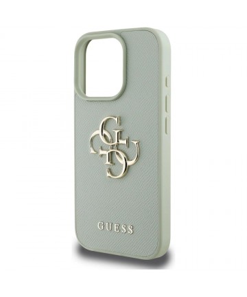 Guess Grained Big 4G Logo Small Classic Logo case for iPhone 16 Pro - green