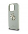 Guess Grained Big 4G Logo Small Classic Logo case for iPhone 16 Pro - green