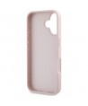 Guess Grained Big 4G Logo Small Classic Logo case for iPhone 16 - pink