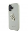 Guess Grained Big 4G Logo Small Classic Logo case for iPhone 16 - green