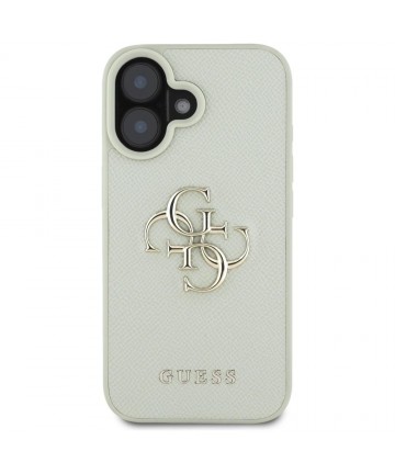 Guess Grained Big 4G Logo Small Classic Logo case for iPhone 16 - green