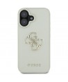Guess Grained Big 4G Logo Small Classic Logo case for iPhone 16 - green