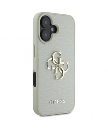 Guess Grained Big 4G Logo Small Classic Logo case for iPhone 16 - green