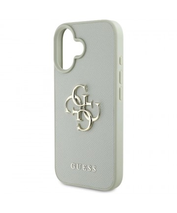 Guess Grained Big 4G Logo Small Classic Logo case for iPhone 16 - green