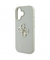 Guess Grained Big 4G Logo Small Classic Logo case for iPhone 16 - green