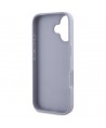 Guess Hot Stamp 4G Pattern Triangle Metal Logo iPhone 16 Case - Purple