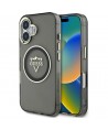Guess IML Metal Mountain Logo MagSafe case for iPhone 16 - black