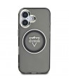 Guess IML Metal Mountain Logo MagSafe case for iPhone 16 - black