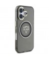 Guess IML Metal Mountain Logo MagSafe case for iPhone 16 - black