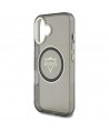 Guess IML Metal Mountain Logo MagSafe case for iPhone 16 - black