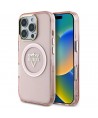 Guess IML Metal Mountain Logo MagSafe iPhone 16 Pro Max Case - Pink