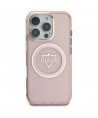 Guess IML Metal Mountain Logo MagSafe iPhone 16 Pro Max Case - Pink