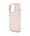 Guess IML Metal Mountain Logo MagSafe iPhone 16 Pro Max Case - Pink