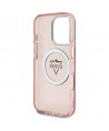 Guess IML Metal Mountain Logo MagSafe iPhone 16 Pro Max Case - Pink