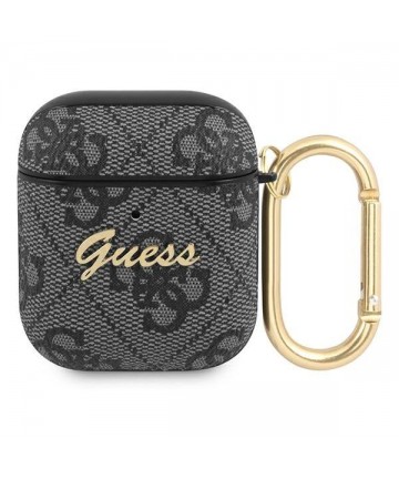 Guess 4G Script Metal Collection case for AirPods 1 / 2 - gray