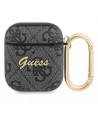 Guess 4G Script Metal Collection case for AirPods 1 / 2 - gray