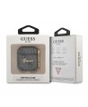 Guess 4G Script Metal Collection case for AirPods 1 / 2 - gray