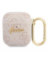 Guess 4G Script Metal Collection Case for AirPods 1 / 2 - Pink