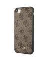 Guess 4G Metal Gold Logo Case for iPhone SE 2022 / 2020 / 7 / 8 - Brown