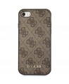 Guess 4G Metal Gold Logo Case for iPhone SE 2022 / 2020 / 7 / 8 - Brown